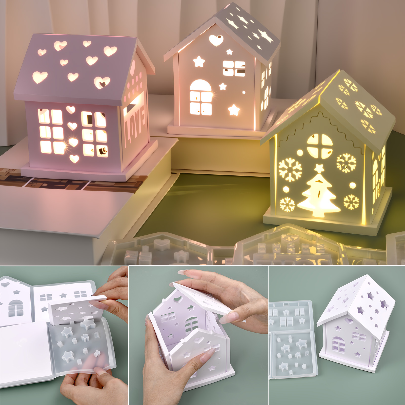 Candle Making Ideas - 3D силиконовая форма для дома, сделай